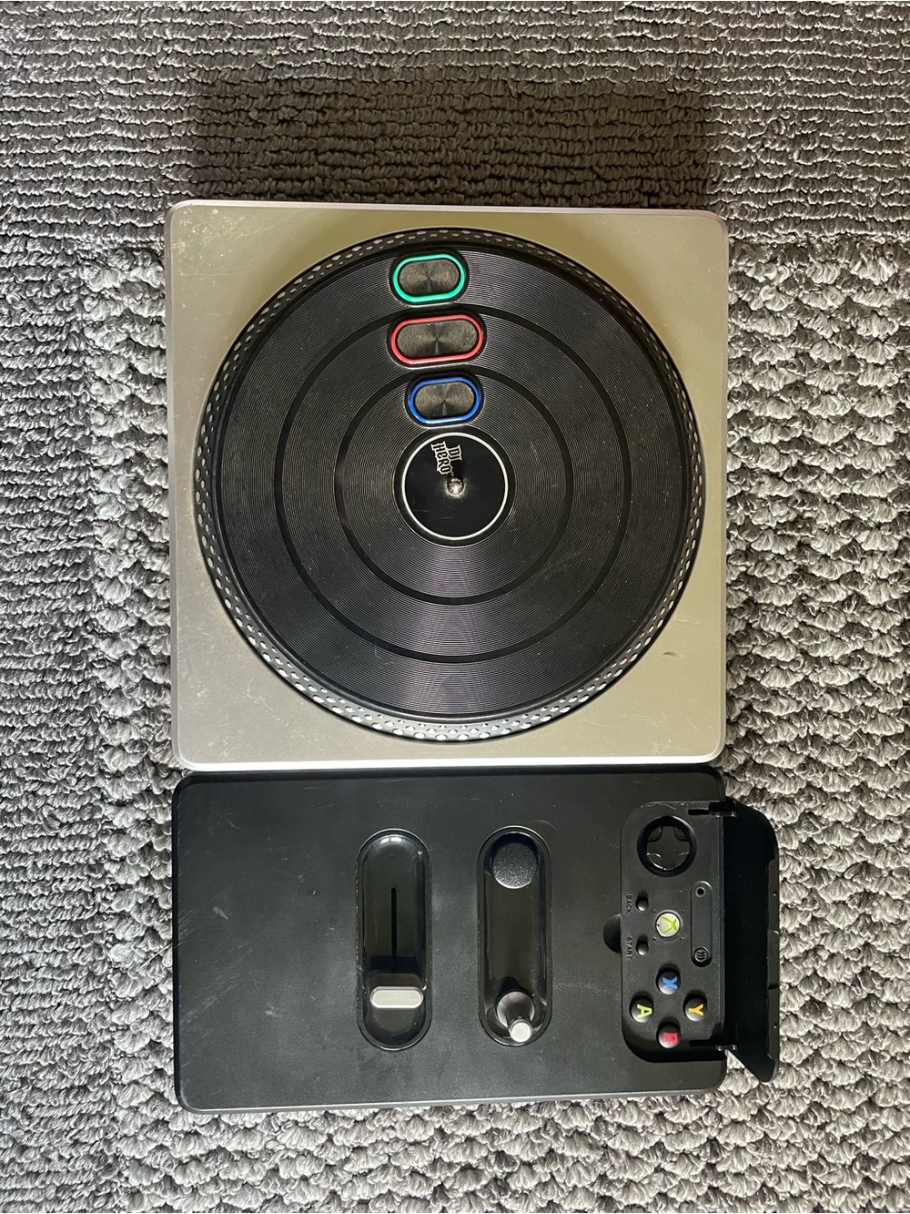 XBox Controller Turntable with Colored Note Rings